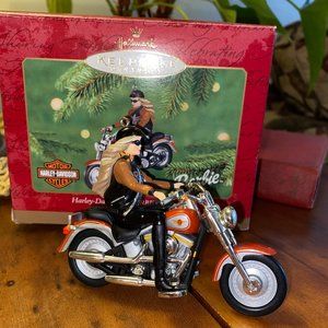 Harley Davidson Barbie Hallmark Christmas Ornament